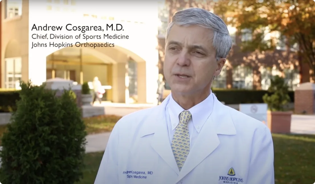 Andrew Cosgarea, M.D. Chief.Divison…John Hopkins